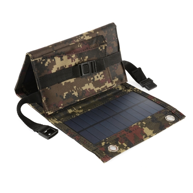 Przenośna torba słoneczna 50W z panelami fotowoltaicznymi i wodoodporną baterią - ładowarka zasilająca telefon komórkowy USB na zewnątrz, idealna na podróże i camping - Wianko - 16