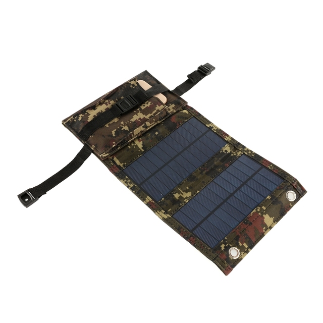 Przenośna torba słoneczna 50W z panelami fotowoltaicznymi i wodoodporną baterią - ładowarka zasilająca telefon komórkowy USB na zewnątrz, idealna na podróże i camping - Wianko - 7
