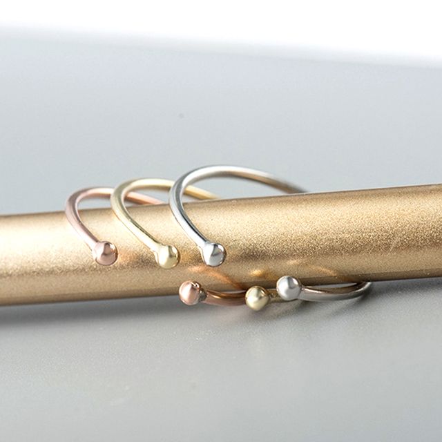 Regulowany pierścień damski z otwartym kołem, wykonany w całości z 925 srebra pr. - 3 kolory do wyboru - Wianko - 13