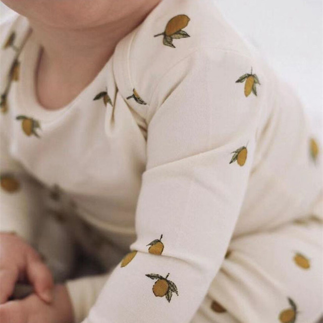Romper letni jednoczęściowy z organicznej bawełny bez rękawów EnkeliBB KS Baby z wzorem wiśni i cytryn - dla chłopca i dziewczynki - Wianko - 59