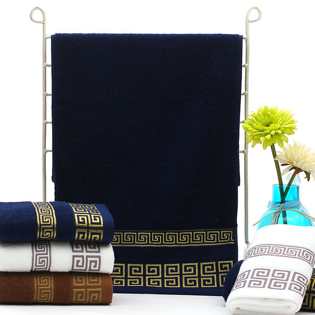 Luksusowy ręcznik do twarzy z haftem, wysokiej jakości, silnie chłonny, 100% bawełna, 35x75cm - Wianko - 8