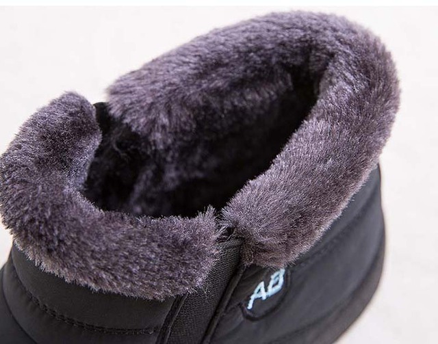 Damskie śniegowe buty miękkie na platformie z funkcją slip-on w rozmiarze plus - Wianko - 18