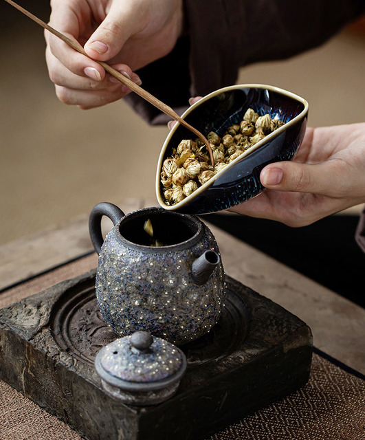 Łyżeczka do herbaty Kung Fu ręcznie robiona z ceramiki wysokiej jakości - Wianko - 3