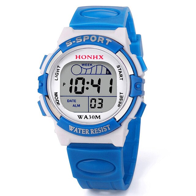 Zegarek dla dzieci wodoodporny z alarmem, stylowy prezent 2021 z wielofunkcyjnym wyświetlaczem daty - Wianko - 16