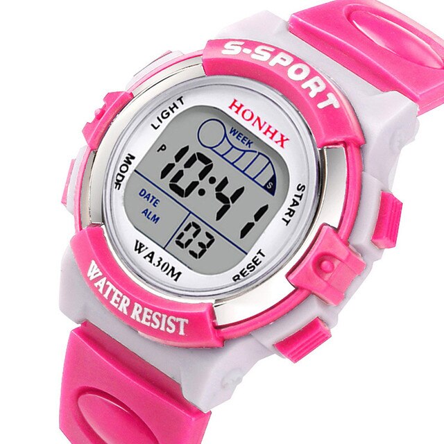 Zegarek dla dzieci wodoodporny z alarmem, stylowy prezent 2021 z wielofunkcyjnym wyświetlaczem daty - Wianko - 2