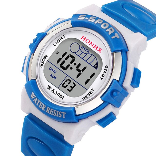 Zegarek dla dzieci wodoodporny z alarmem, stylowy prezent 2021 z wielofunkcyjnym wyświetlaczem daty - Wianko - 13