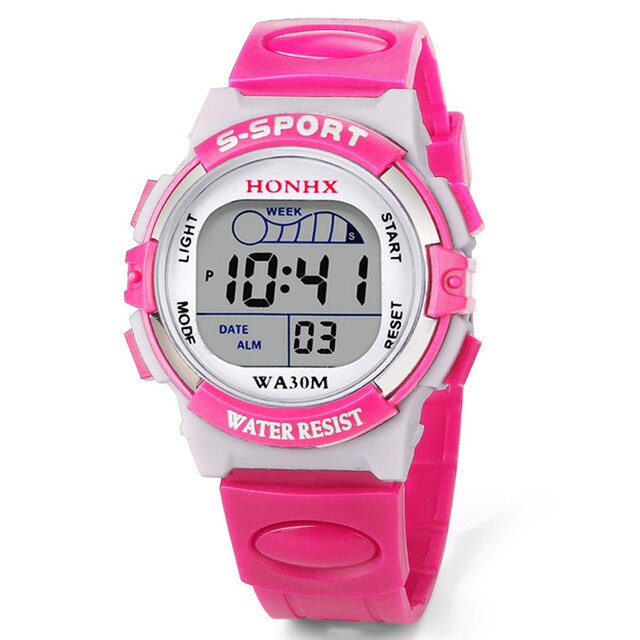 Zegarek dla dzieci wodoodporny z alarmem, stylowy prezent 2021 z wielofunkcyjnym wyświetlaczem daty - Wianko - 15