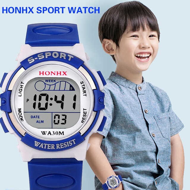 Zegarek dla dzieci wodoodporny z alarmem, stylowy prezent 2021 z wielofunkcyjnym wyświetlaczem daty - Wianko - 8