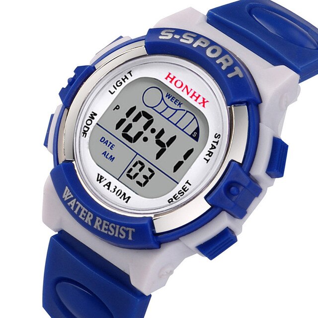 Zegarek dla dzieci wodoodporny z alarmem, stylowy prezent 2021 z wielofunkcyjnym wyświetlaczem daty - Wianko - 14