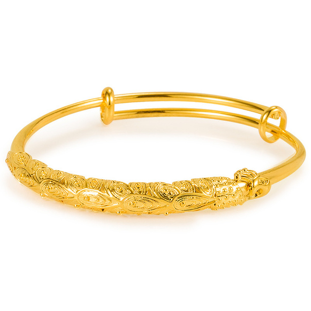 Bransoletka złota 3D z motywem pawiego ogona - prezent na rocznicę dla kobiet - Wianko - 6