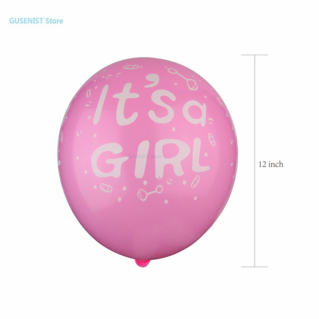10 sztuk balonów Baby Shower z złotym brokatem w różnych kolorach: dziewczęcy (jasny różowy) i chłopięcy (niebieski) - Wianko - 4