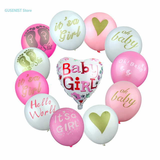 10 sztuk balonów Baby Shower z złotym brokatem w różnych kolorach: dziewczęcy (jasny różowy) i chłopięcy (niebieski) - Wianko - 2