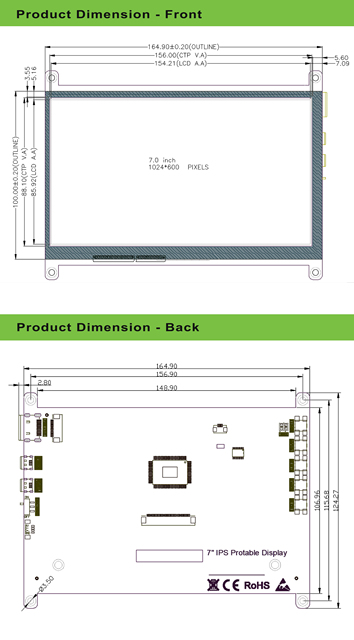 Monitor LCD 7 cali, dotykowy ekran, rozdzielczość 800x480, obsługujący Raspberry Pi, Banana Pi i system Windows - Wianko - 11