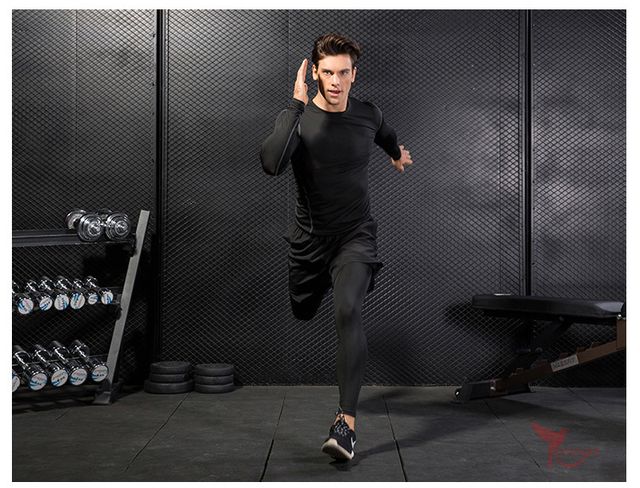 2019 Nowe szorty i legginsy 2 w 1: mężczyźni, szybkie suche elastyczne spodnie do biegania, oddychające, kulturystyka, Gym, fitness - Wianko - 8