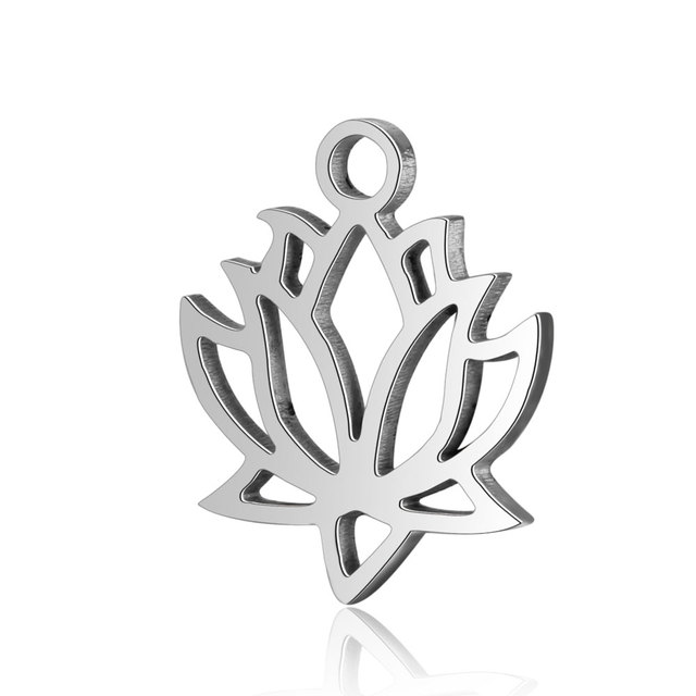 10 sztuk/partia religijne OM DIY Charms ze stali nierdzewnej Yin Yang wisiorek krzyż węzeł drzewo życia - Wianko - 31