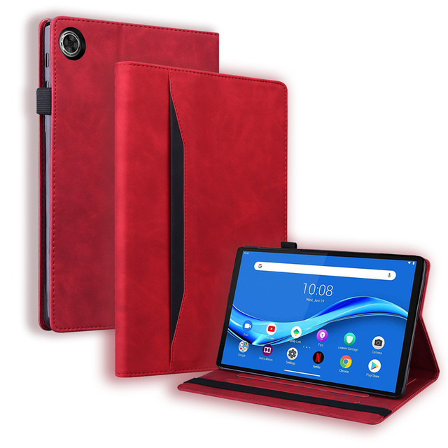 Klapki skórzane etui do Lenovo Tab M10 Plus TB-X606F X606X 10.3 P11 J606F M10 TB-X605F X505X M10HD Gen2 10.1 TB-X306F - Wianko - 120