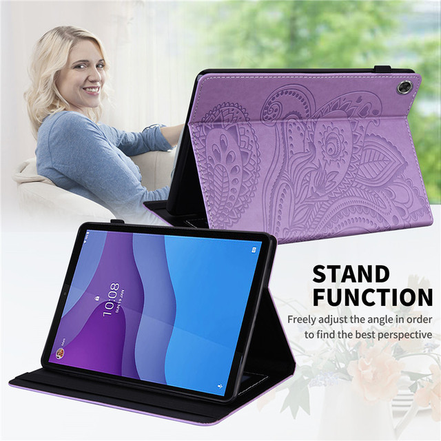 Klapki skórzane etui do Lenovo Tab M10 Plus TB-X606F X606X 10.3 P11 J606F M10 TB-X605F X505X M10HD Gen2 10.1 TB-X306F - Wianko - 35