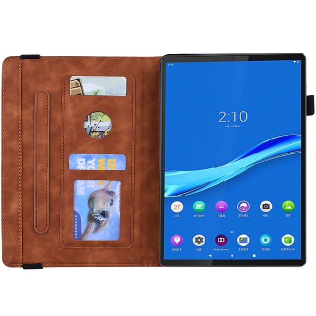 Klapki skórzane etui do Lenovo Tab M10 Plus TB-X606F X606X 10.3 P11 J606F M10 TB-X605F X505X M10HD Gen2 10.1 TB-X306F - Wianko - 52