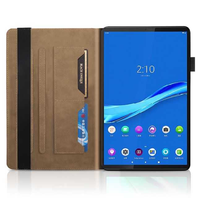 Klapki skórzane etui do Lenovo Tab M10 Plus TB-X606F X606X 10.3 P11 J606F M10 TB-X605F X505X M10HD Gen2 10.1 TB-X306F - Wianko - 14