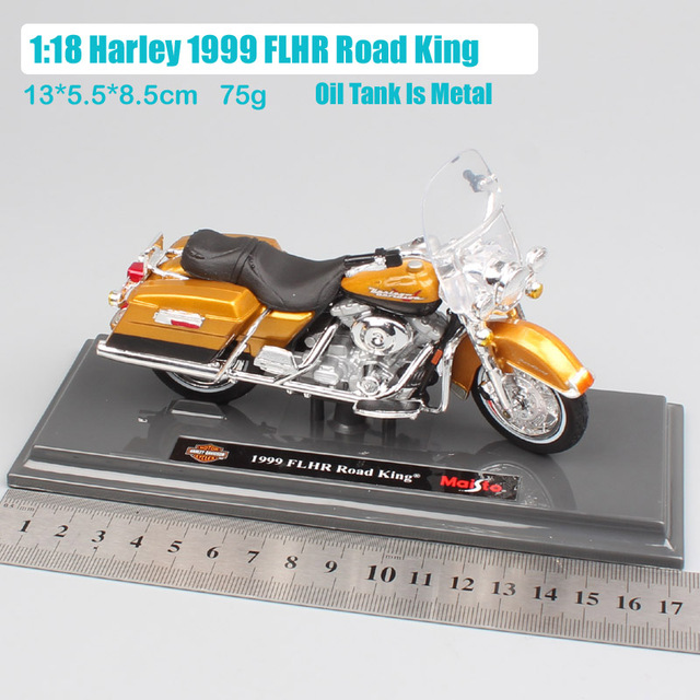 1/18 Skala Model Odlewu Motocykla Maisto FLHR Road King Street Bob Touring Duo Breakout - Wianko - 1
