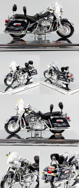 1/18 Skala Model Odlewu Motocykla Maisto FLHR Road King Street Bob Touring Duo Breakout - Wianko - 7