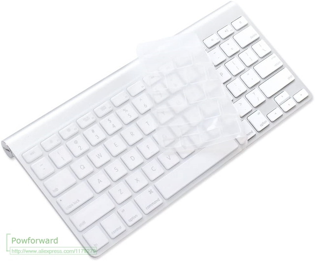 Przewodowa klawiatura Apple A1243 A1843 MB110LL/B do iMac z klawiaturą numeryczną - klawiatura silikonowa ochronna - Wianko - 2