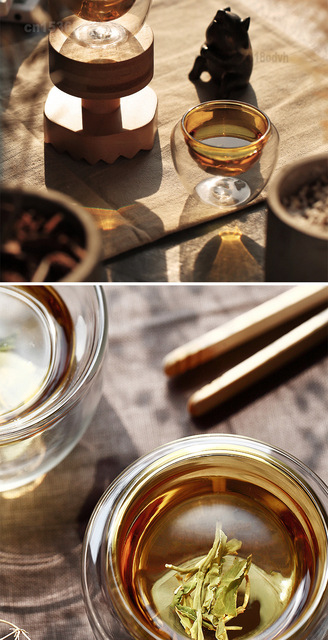 Podwójne szklane kieliszki do jajek z Japonii przeciw poparzeniom - kreatywny zestaw herbaty Kung Fu - Wianko - 6