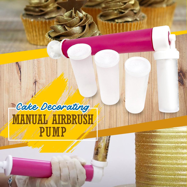 Zestaw do pieczenia z pompką do kolorowania ciasta Airbrush i narzędziami do dekoracji babeczek i deserów - Wianko - 8