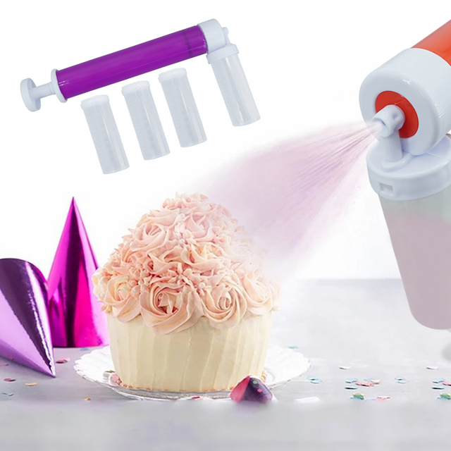Zestaw do pieczenia z pompką do kolorowania ciasta Airbrush i narzędziami do dekoracji babeczek i deserów - Wianko - 7