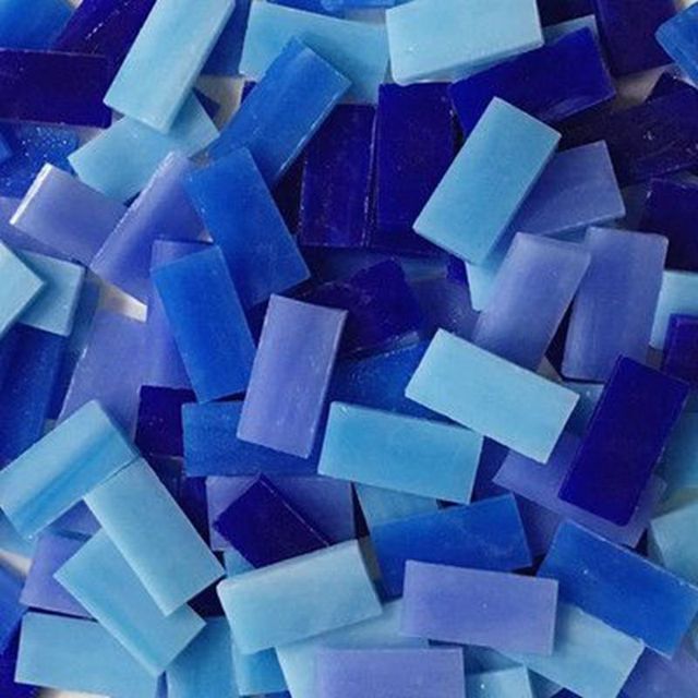 100g Kreatywne mozaiki szklanej i materiałów Mica do ręcznej aranżacji ścian - mieszane kolory, regularny kształt, materiał Craft ZXY9798 - Wianko - 1