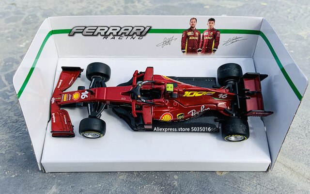 Model odlewania symulacji Ferrari SF1000 #5 #16 2020 F1 zespół Bburago 1:43 - Wianko - 21