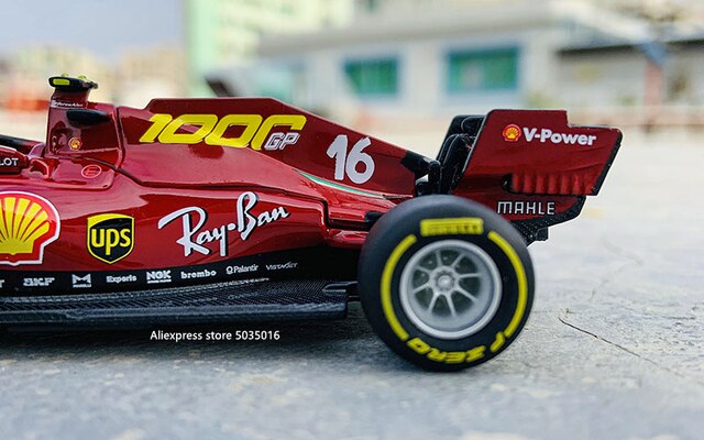 Model odlewania symulacji Ferrari SF1000 #5 #16 2020 F1 zespół Bburago 1:43 - Wianko - 20