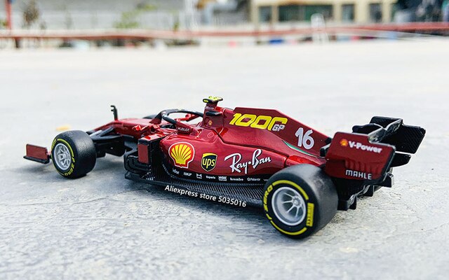 Model odlewania symulacji Ferrari SF1000 #5 #16 2020 F1 zespół Bburago 1:43 - Wianko - 13