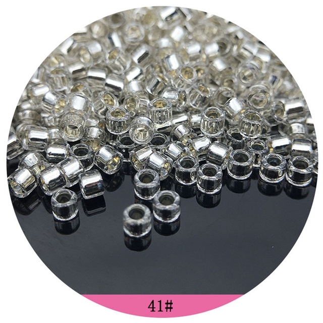 600 sztuk 2mm Delica Silver Lined szklane koraliki 10/0 jednolity okrągły element dystansowy - Wianko - 8