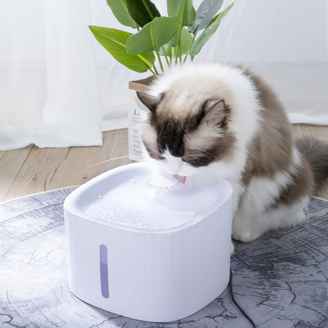 Automatyczna fontanna dla kotów 3L - podajnik wody o dużej pojemności z filtrem i wyciszonym działaniem - Wianko - 2
