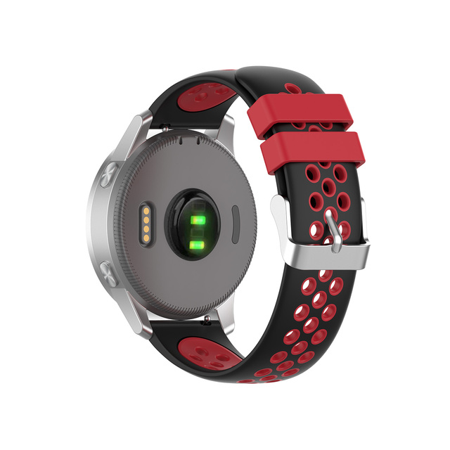 Pasek do zegarka Garmin Vivoactive 4s - miękki, silikonowy, oddychający, 18mm - Wianko - 23