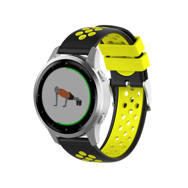 Pasek do zegarka Garmin Vivoactive 4s - miękki, silikonowy, oddychający, 18mm - Wianko - 27