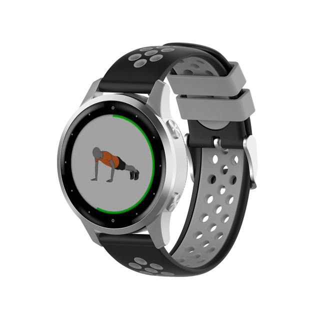 Pasek do zegarka Garmin Vivoactive 4s - miękki, silikonowy, oddychający, 18mm - Wianko - 31