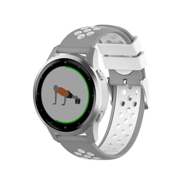Pasek do zegarka Garmin Vivoactive 4s - miękki, silikonowy, oddychający, 18mm - Wianko - 48