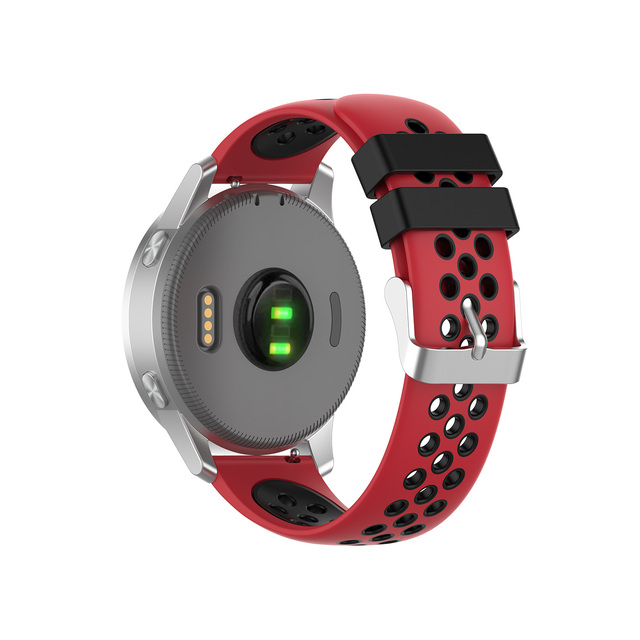 Pasek do zegarka Garmin Vivoactive 4s - miękki, silikonowy, oddychający, 18mm - Wianko - 39