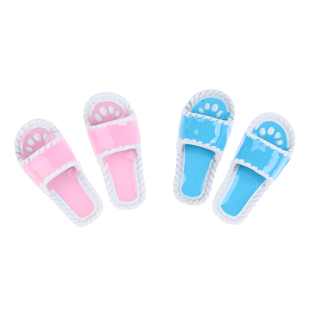 Lalki akcesoria: Mini pantofelki na buty dla lalek - 1/2/5 par, skala 1/12 - Wianko - 12