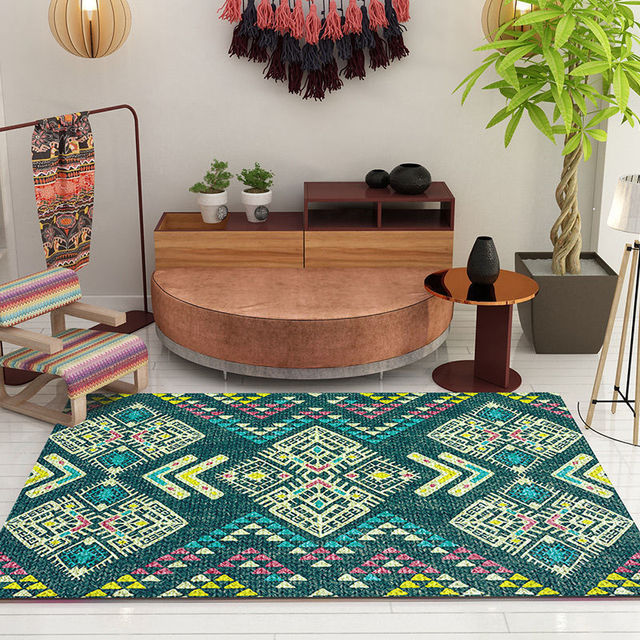 Boho dywan do salonu, sypialni - idealny dla miłośników stylu - Wianko - 9