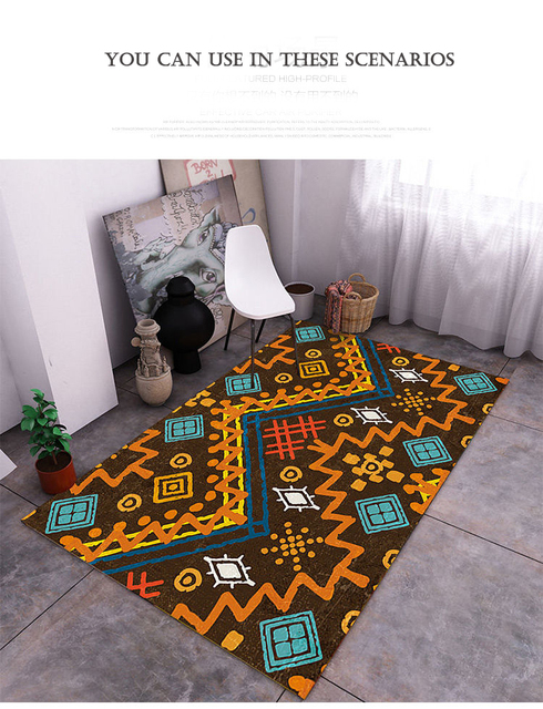 Boho dywan do salonu, sypialni - idealny dla miłośników stylu - Wianko - 5