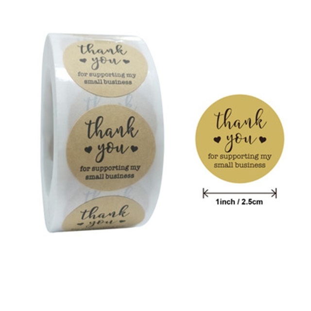 Ibsisi Life 500 sztuk rolka naklejek papierowych dekoracyjnych do pakowania prezentów Baby Show ślub - Wianko - 29