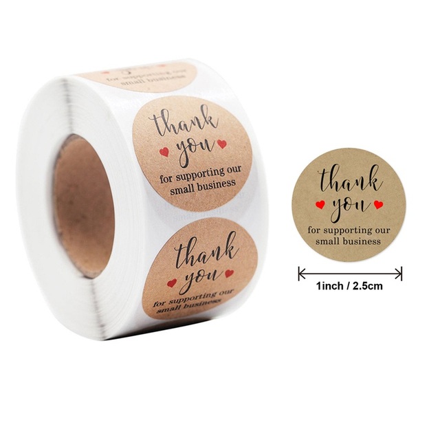 Ibsisi Life 500 sztuk rolka naklejek papierowych dekoracyjnych do pakowania prezentów Baby Show ślub - Wianko - 11