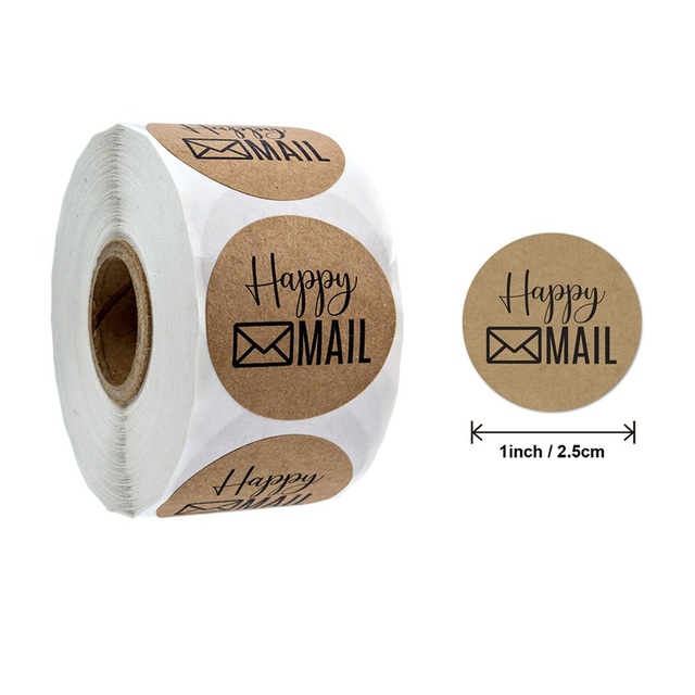 Ibsisi Life 500 sztuk rolka naklejek papierowych dekoracyjnych do pakowania prezentów Baby Show ślub - Wianko - 27