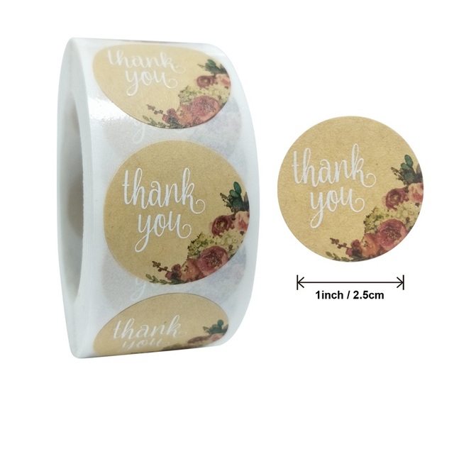 Ibsisi Life 500 sztuk rolka naklejek papierowych dekoracyjnych do pakowania prezentów Baby Show ślub - Wianko - 13