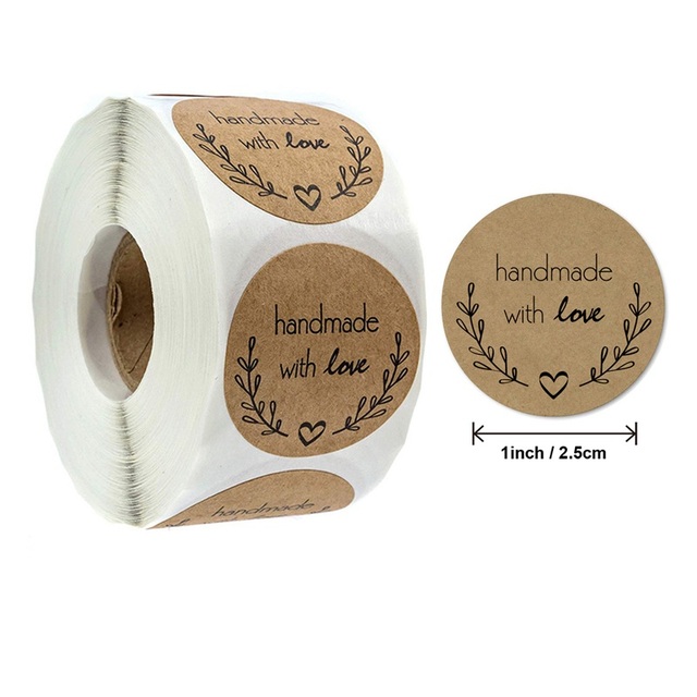 Ibsisi Life 500 sztuk rolka naklejek papierowych dekoracyjnych do pakowania prezentów Baby Show ślub - Wianko - 5