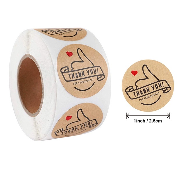Ibsisi Life 500 sztuk rolka naklejek papierowych dekoracyjnych do pakowania prezentów Baby Show ślub - Wianko - 9