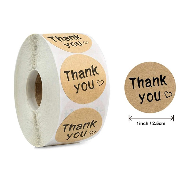 Ibsisi Life 500 sztuk rolka naklejek papierowych dekoracyjnych do pakowania prezentów Baby Show ślub - Wianko - 3